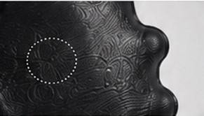 Surface variation example: embossed texture