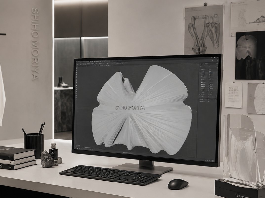 Digital 3D model of a bag form