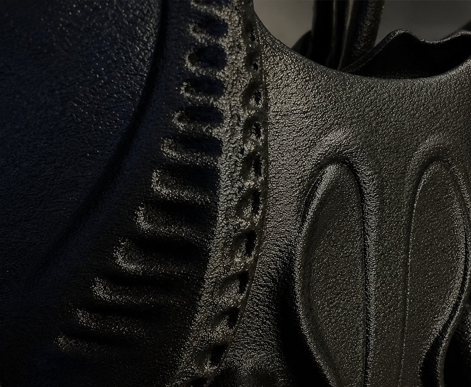 Close-up material surface study